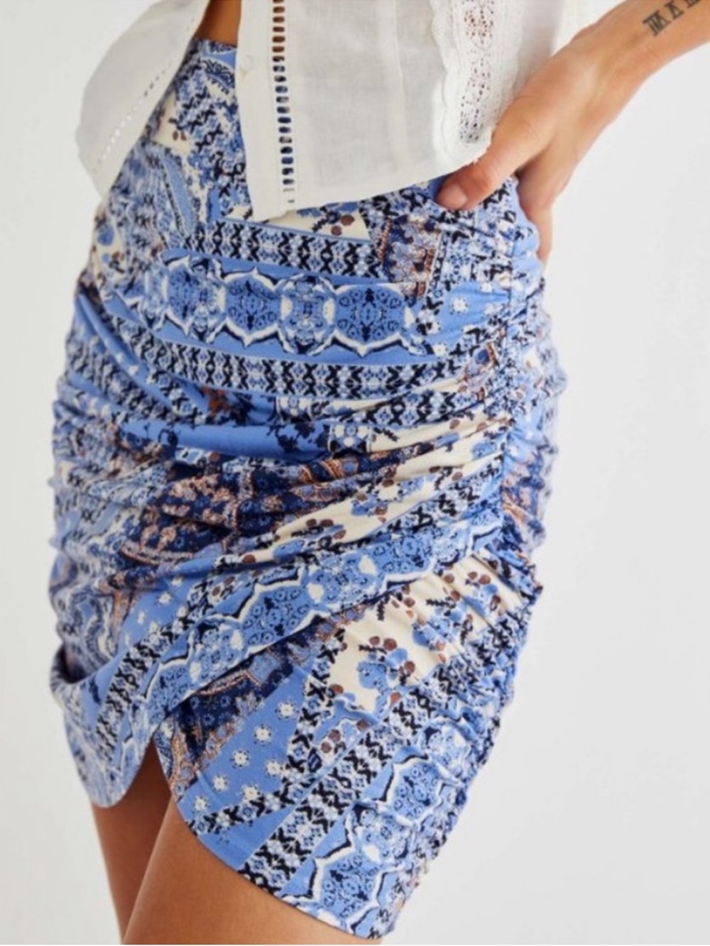 Like New Free People She's Something Else Gathered Sides Skirt Size Small